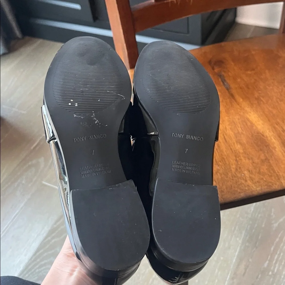 Tony Bianco Black Leather Shoes - Picture 5 of 8